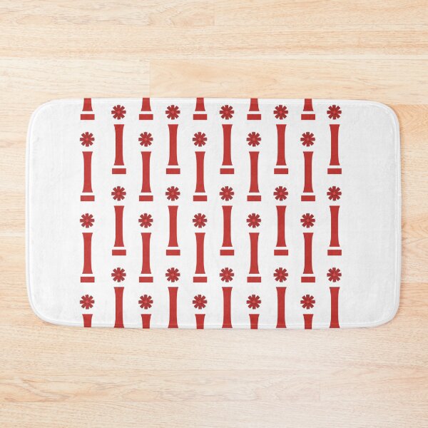 Item preview, Minimalist Terracotta Orange Geometric Floral Pattern designed and sold by Rehnair.