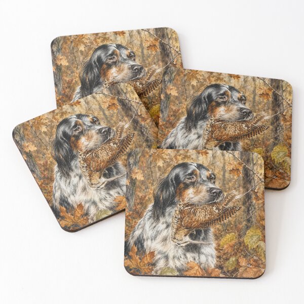 Item preview, English Setter with Woodcock – Autumn Retrieve designed and sold by TammyHunterArt.