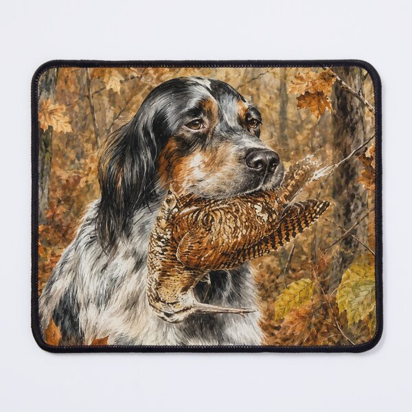 Item preview, English Setter with Woodcock – Autumn Retrieve designed and sold by TammyHunterArt.
