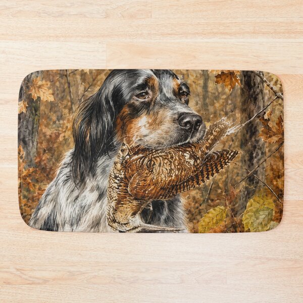 Item preview, English Setter with Woodcock – Autumn Retrieve designed and sold by TammyHunterArt.