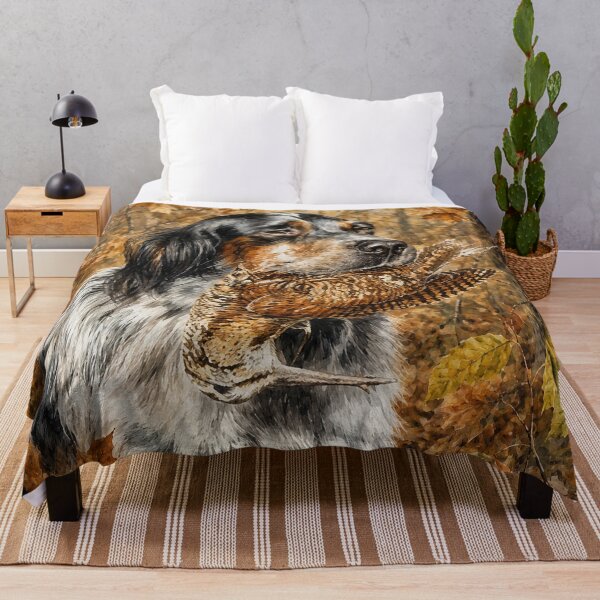 Item preview, English Setter with Woodcock – Autumn Retrieve designed and sold by TammyHunterArt.