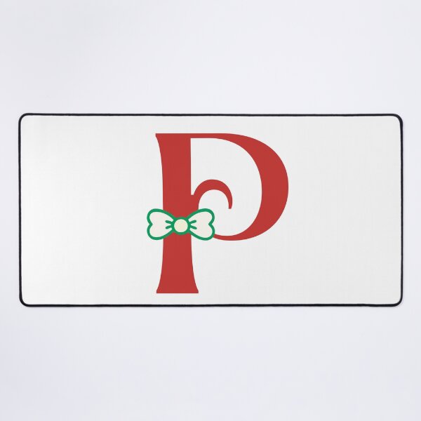 Item preview, Letter P Monogram with Cute Green Bow designed and sold by Rehnair.