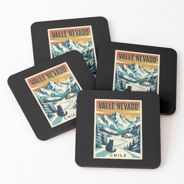 Item preview, Valle Nevado Chile Ski Resort Travel Art designed and sold by dudelinart.