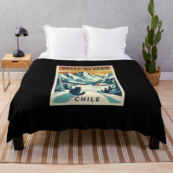 Item preview, Valle Nevado Chile Ski Resort Travel Art designed and sold by dudelinart.