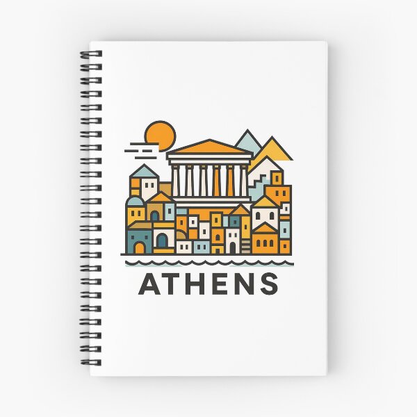 Item preview, Athens Greece Travel Souvenir - Acropolis Temple & Ancient Ruins Art designed and sold by OzzFrequency.