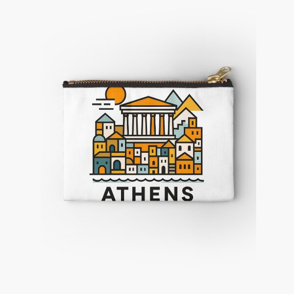 Item preview, Athens Greece Travel Souvenir - Acropolis Temple & Ancient Ruins Art designed and sold by OzzFrequency.