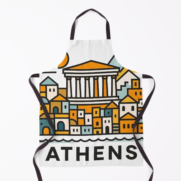 Item preview, Athens Greece Travel Souvenir - Acropolis Temple & Ancient Ruins Art designed and sold by OzzFrequency.