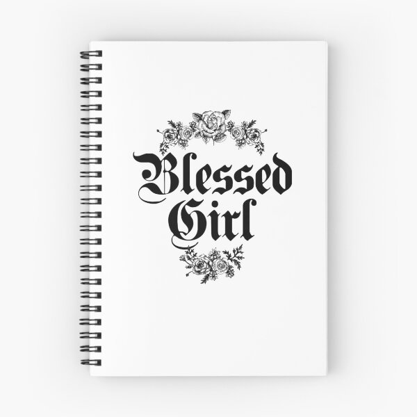 Item preview, Blessed Girl Vintage Gothic Floral Typography designed and sold by The secret storage room.