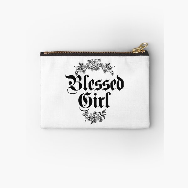 Item preview, Blessed Girl Vintage Gothic Floral Typography designed and sold by The secret storage room.