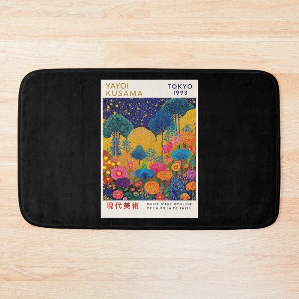 Item preview, Inspired by Yayoi Kusama 1993 Tokyo Poster, Colorful Dot Art Flower Forest Print, Musee d'Art Moderne Wall Decor designed and sold by MorningJoco.