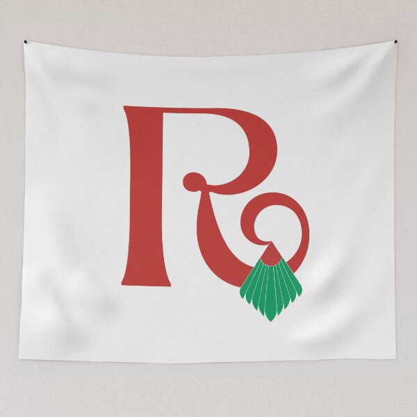 Item preview, Letter R Monogram Vintage Decorative Swirl Tassel designed and sold by Rehnair.