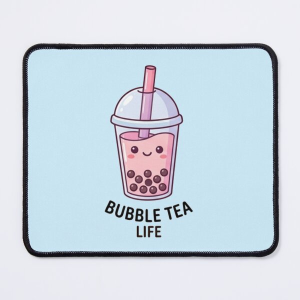 Item preview, Cute Kawaii Bubble Tea Life Boba Illustration designed and sold by Rehnair.