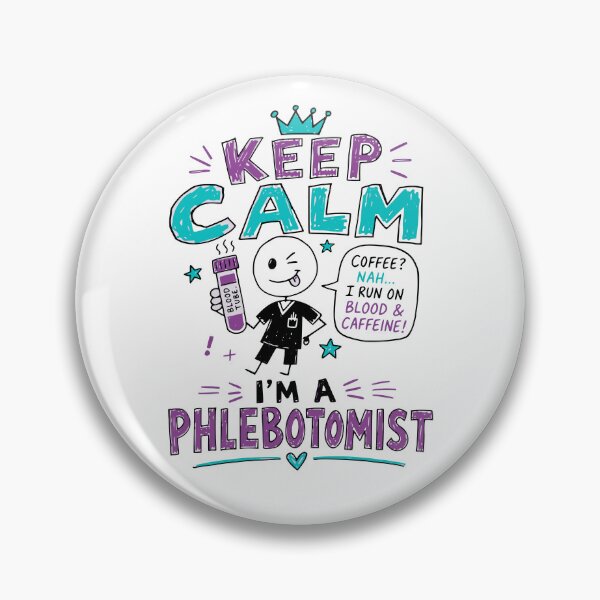 Item preview, Keep Calm I'm a Phlebotomist Funny Blood Draw Shirt Phlebotomy Tech Gift designed and sold by Popstudio85.