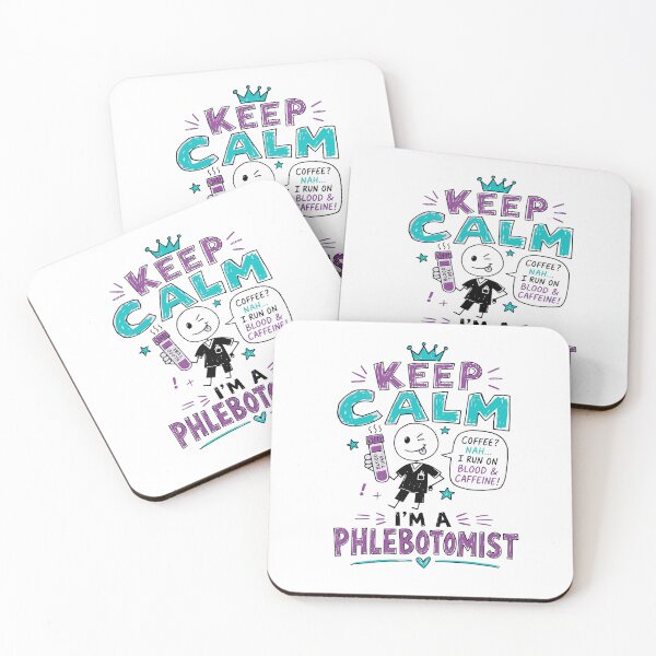Item preview, Keep Calm I'm a Phlebotomist Funny Blood Draw Shirt Phlebotomy Tech Gift designed and sold by Popstudio85.