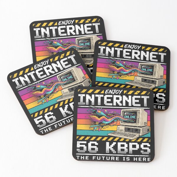 Item preview, Enjoy Internet 56 KBPS Retro 90s Vaporwave Computer Tech designed and sold by AdyKurniawan.