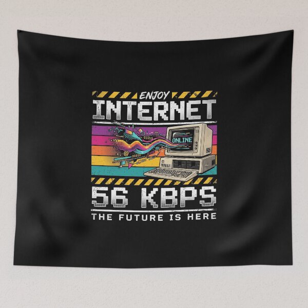 Item preview, Enjoy Internet 56 KBPS Retro 90s Vaporwave Computer Tech designed and sold by AdyKurniawan.