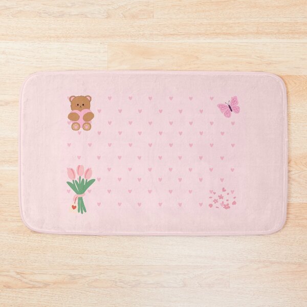 Item preview, Cute Teddy Bear Pink Stationery Frame Coquette Aesthetic designed and sold by Rehnair.