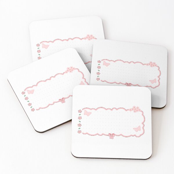 Item preview, Cute Pink Scalloped Banner Frame Coquette Aesthetic designed and sold by Rehnair.