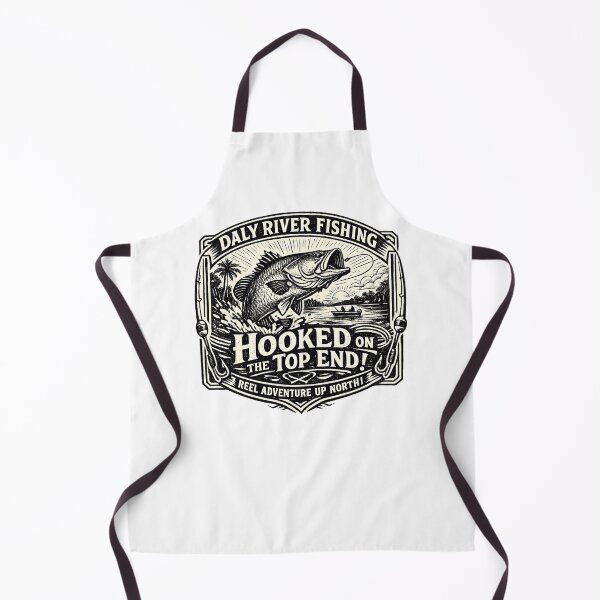 Item preview, Daly River Fishing Hooked On The Top End Fishing Crew Fishing Pun Badge designed and sold by Yellowriversss.