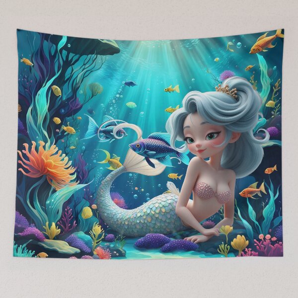 Item preview, Nerina – The Gentle Mermaid of Coral Dreams. designed and sold by nicky2342.