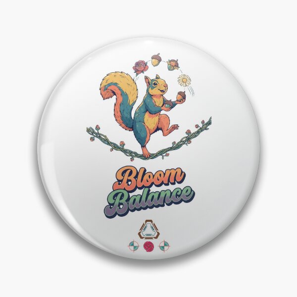 Item preview, Bloom Balance Squirrel  designed and sold by m-yoga-store.