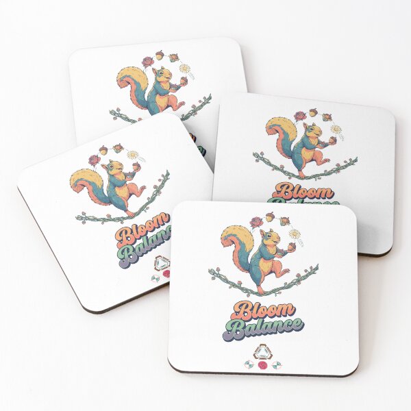 Item preview, Bloom Balance Squirrel  designed and sold by m-yoga-store.