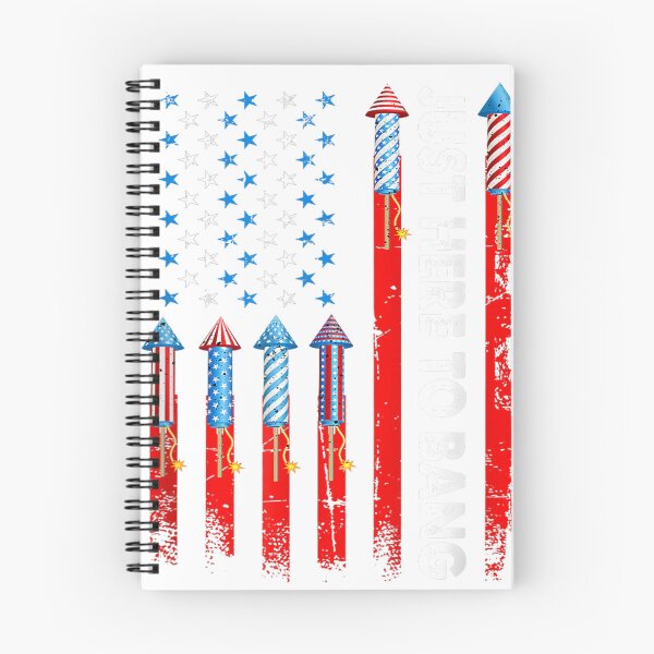 Item preview, Just Here To Bang Fireworks 4th Of July USA American Flag  designed and sold by eulerminascoy.