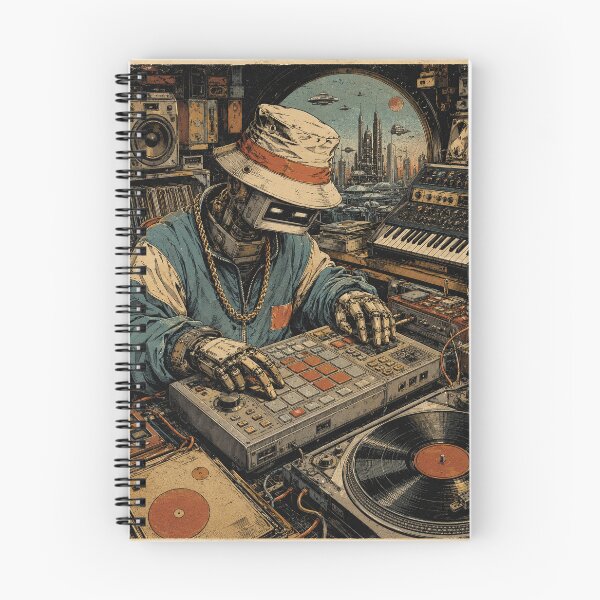 Item preview, Robot Beatmaker - AfterHrsCo - Late Night Creator Streetwear Design designed and sold by AfterHrsCo.