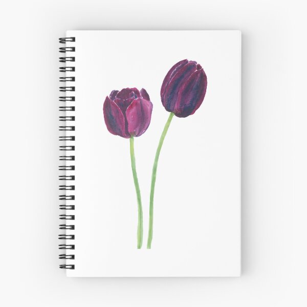 Item preview, Two Purple Tulips Watercolor designed and sold by PontiaGudam.