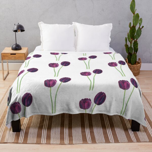 Item preview, Two Purple Tulips Watercolor designed and sold by PontiaGudam.