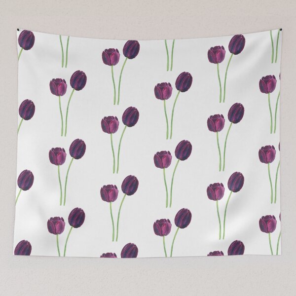 Item preview, Two Purple Tulips Watercolor designed and sold by PontiaGudam.