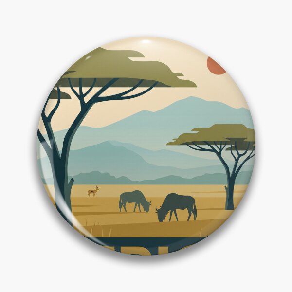 Item preview, Kenya Safari Africa Vintage Travel Art designed and sold by dudelinart.