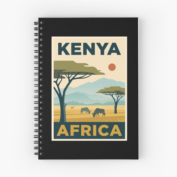 Item preview, Kenya Safari Africa Vintage Travel Art designed and sold by dudelinart.