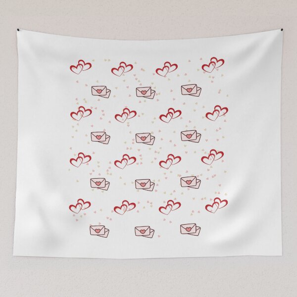 Item preview, Cute Love Letter Envelopes and Hearts Seamless Pattern designed and sold by Rehnair.