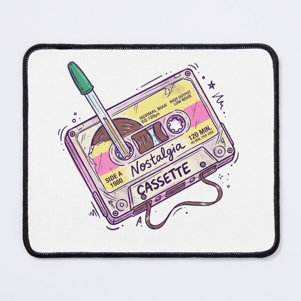 Item preview, 80s Nostalgia Cassette Tape and Pen Retro Vintage Music designed and sold by AdyKurniawan.