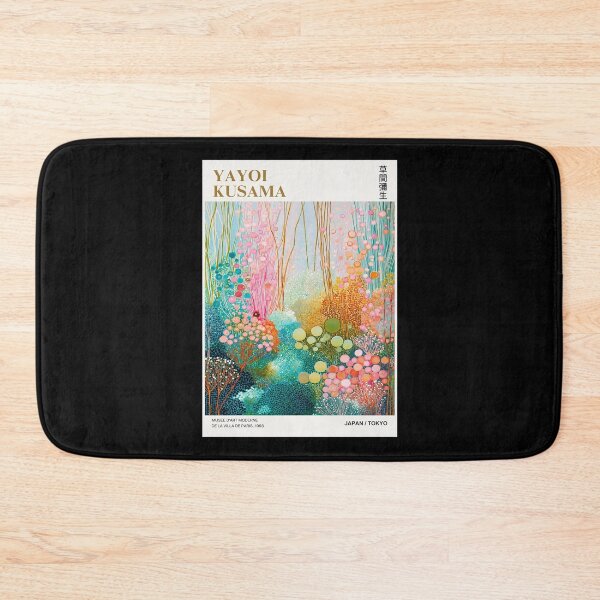 Item preview, Inspired by Yayoi Kusama Tokyo 1984 Poster, Colorful Dot Art Landscape Print, Musee d'Art Moderne Wall Decor designed and sold by MorningJoco.