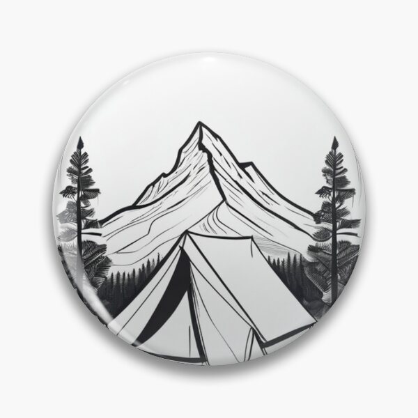 Item preview, Art - Vintage Illustration, Evocation of 1970s Camping designed and sold by Reverso-Design.