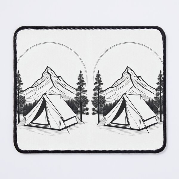 Artikelvorschau, Art - Vintage Illustration, Evocation of 1970s Camping entworfen und verkauft von Reverso-Design.