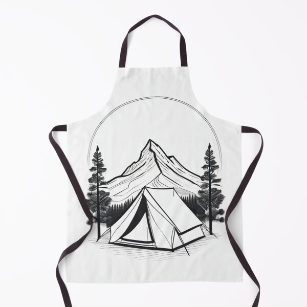 Artikelvorschau, Art - Vintage Illustration, Evocation of 1970s Camping entworfen und verkauft von Reverso-Design.