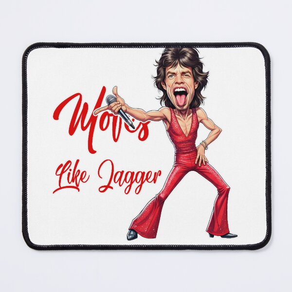 Item preview, Funny caricature Mick Jagger Moves like Jagger For Men Women designed and sold by CaseGallagher.
