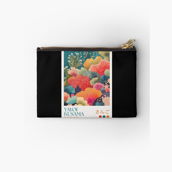 Item preview, Inspired by Yayoi Kusama 1993 Poster, Colorful Dot Art Coral Garden Print, Musee d'Art Moderne Wall Decor designed and sold by HappyGrandmaUB.