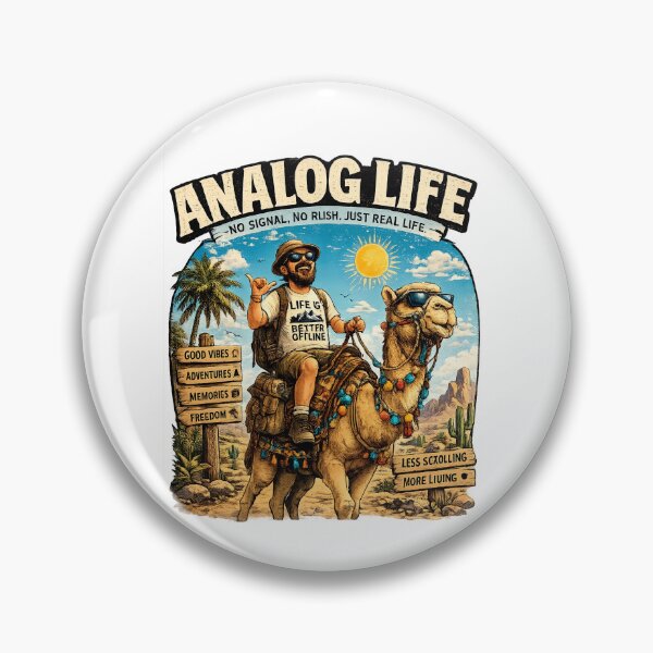 Item preview, Analog Life Camel Adventure Vintage T-Shirt designed and sold by JMDG Studio.
