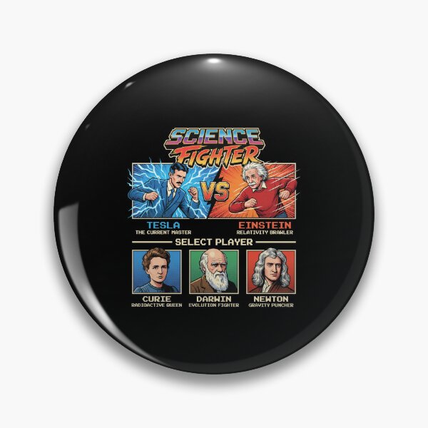 Item preview, Science Fighter Retro Arcade Scientists Parody designed and sold by AdyKurniawan.