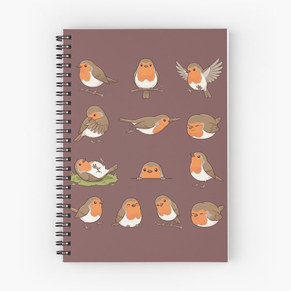 Item preview, Cute European Robin Bird Activities Sticker Pack Sheet designed and sold by Rehnair.