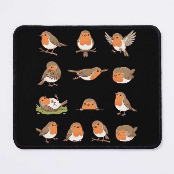 Item preview, Cute European Robin Bird Activities Sticker Pack Sheet designed and sold by Rehnair.