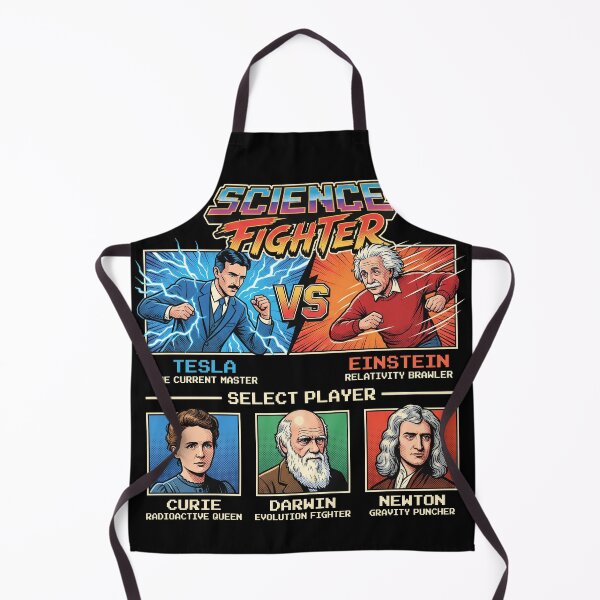 Item preview, Science Fighter Retro Arcade Scientists Parody designed and sold by AdyKurniawan.