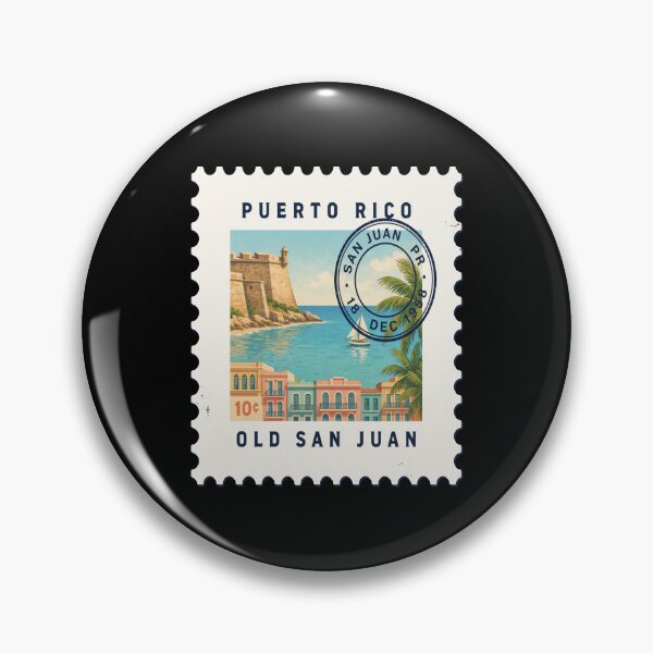 Item preview, San Juan Puerto Rico Caribbean Postage Stamp Sticker designed and sold by stickercuffs.