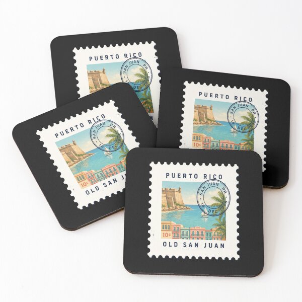 Item preview, San Juan Puerto Rico Caribbean Postage Stamp Sticker designed and sold by stickercuffs.