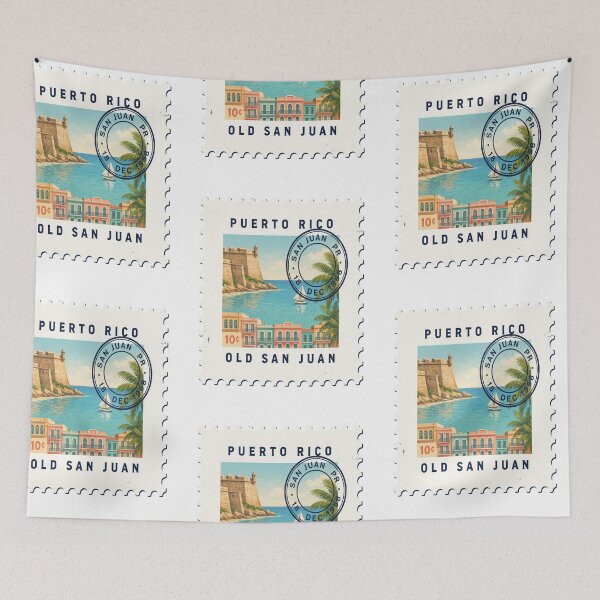 Item preview, San Juan Puerto Rico Caribbean Postage Stamp Sticker designed and sold by stickercuffs.