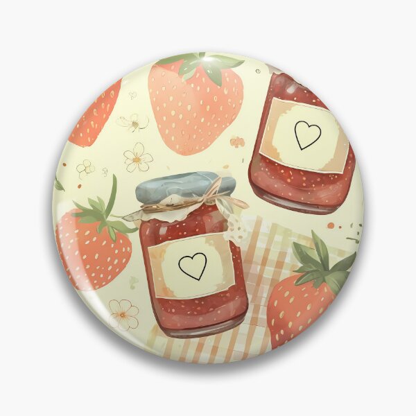 Item preview, Cozy Cottagecore Strawberry Jam Watercolor - Cute Picnic Graphic designed and sold by UniqueDesign751.